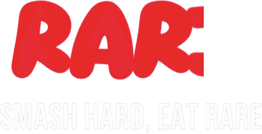 Rare — Smash hard, eat Rare